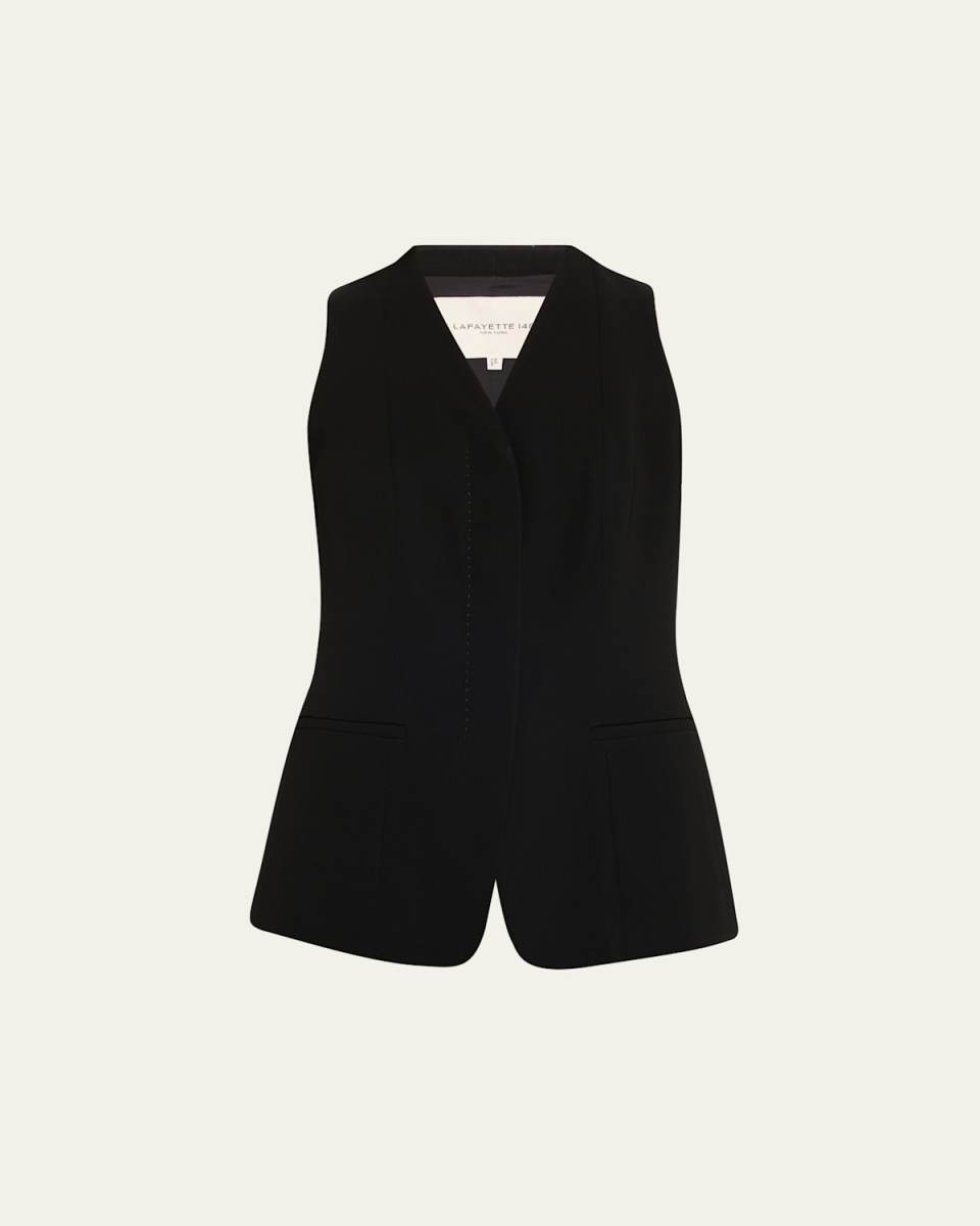Tailored Finesse Crepe Vest